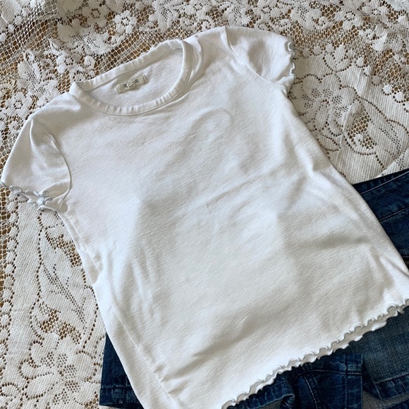 Madewell Tops - Madewell basic white shirt sleeve top